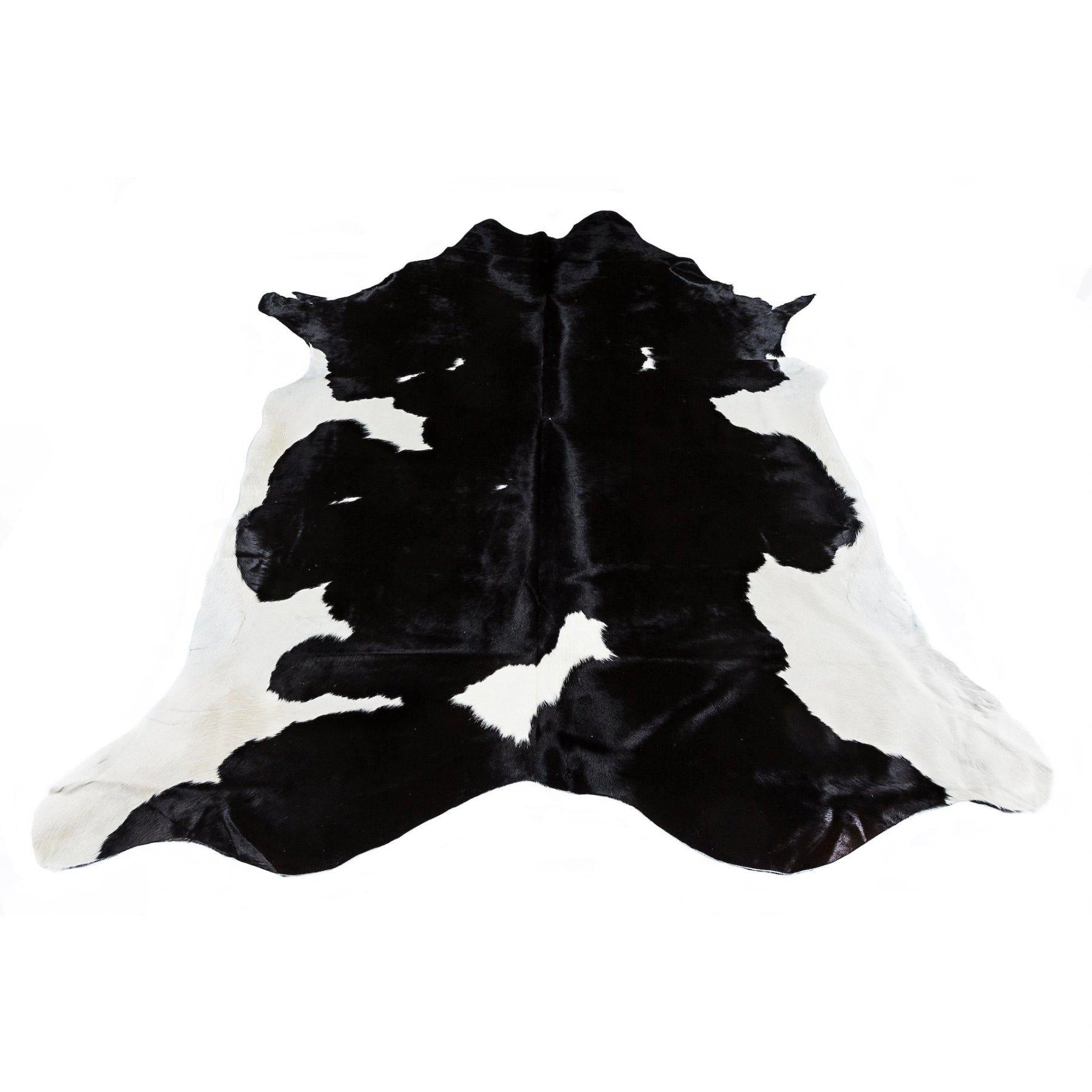 Dutch Cowhide Rug Black & White Luxe Farmhouse Style